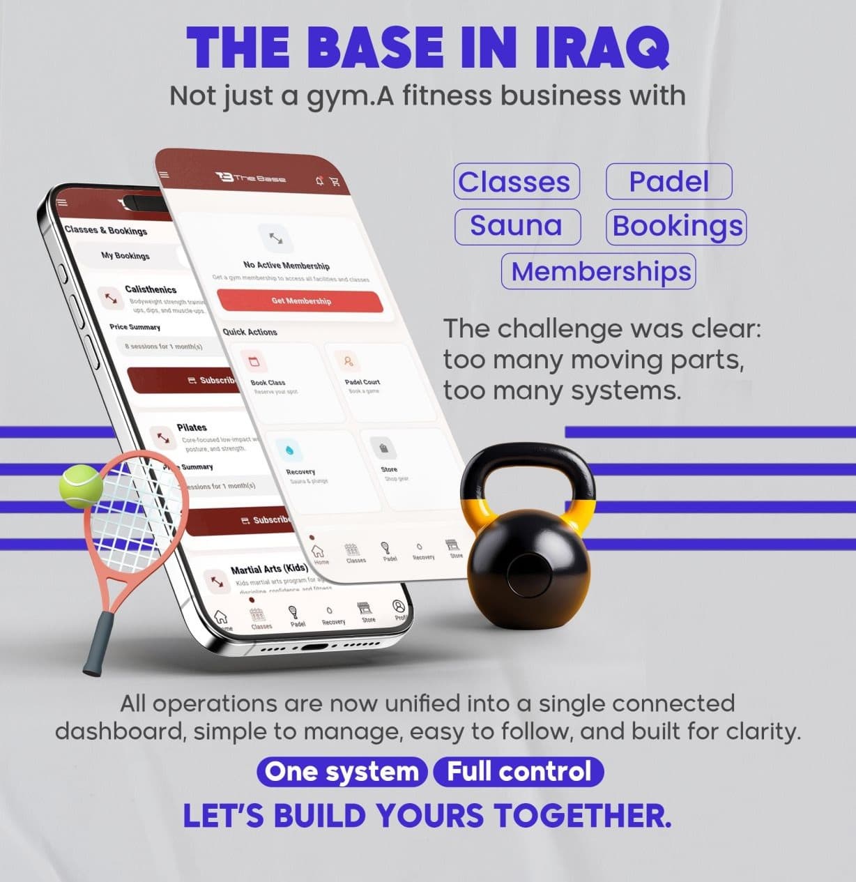 The Base fitness business mobile app.